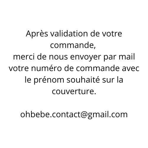 Couverture bébé personnalisée