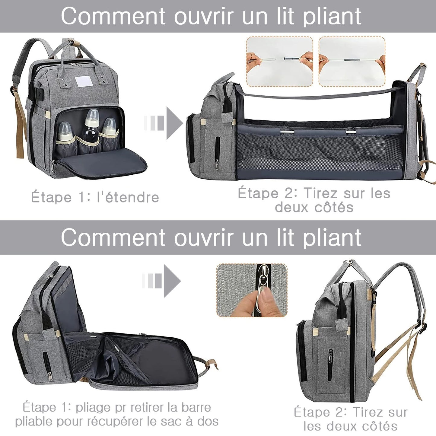 Sac à langer berceau